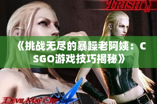 《挑战无尽的暴躁老阿姨：CSGO游戏技巧揭秘》