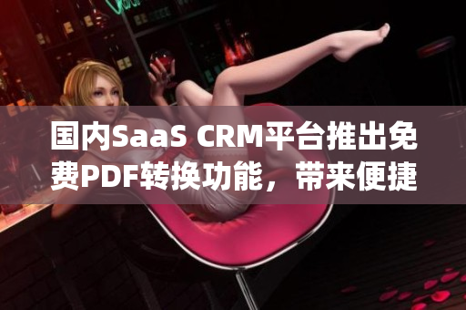 国内SaaS CRM平台推出免费PDF转换功能，带来便捷新体验(1)