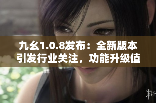 九幺1.0.8发布：全新版本引发行业关注，功能升级值得期待