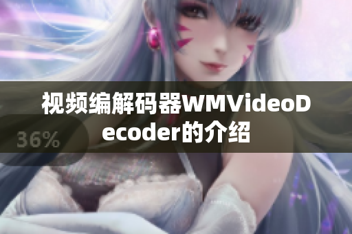 视频编解码器WMVideoDecoder的介绍