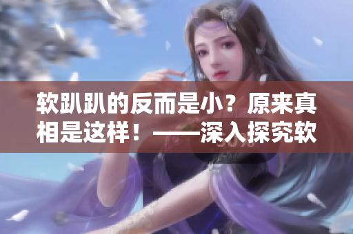 软趴趴的反而是小？原来真相是这样！——深入探究软硬件大小关系