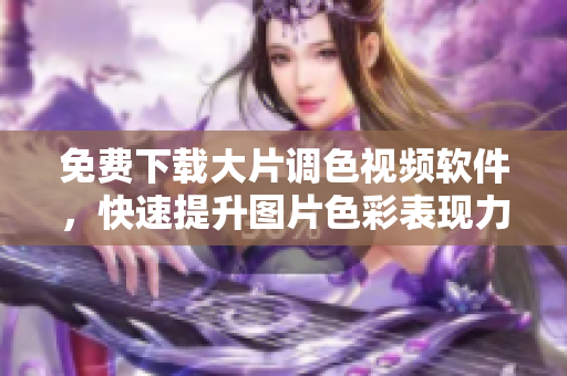 免费下载大片调色视频软件，快速提升图片色彩表现力
