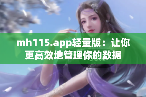 mh115.app轻量版：让你更高效地管理你的数据