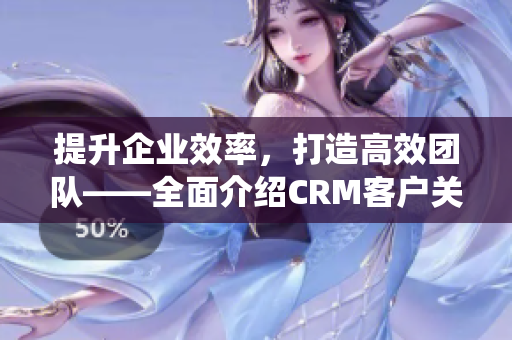 提升企业效率，打造高效团队——全面介绍CRM客户关系管理系统