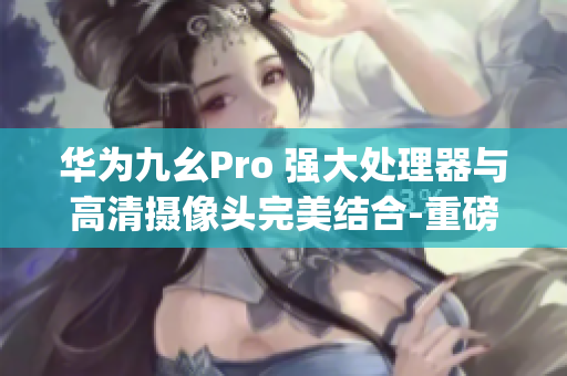 华为九幺Pro 强大处理器与高清摄像头完美结合-重磅发布！(1)