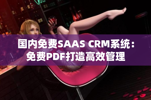 国内免费SAAS CRM系统：免费PDF打造高效管理