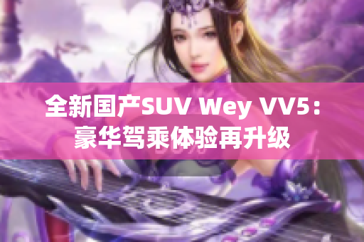 全新国产SUV Wey VV5：豪华驾乘体验再升级