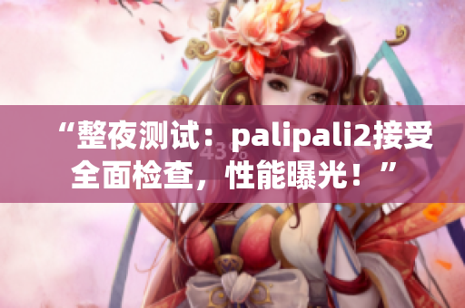 “整夜测试：palipali2接受全面检查，性能曝光！”