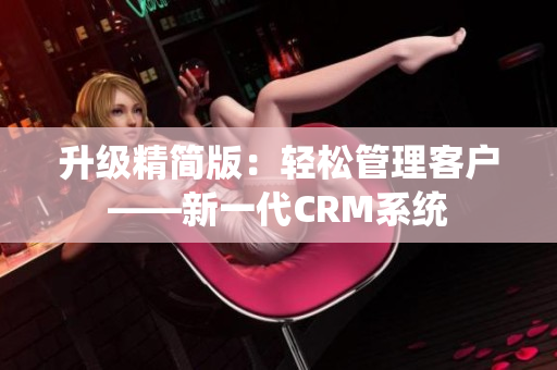 升级精简版：轻松管理客户——新一代CRM系统