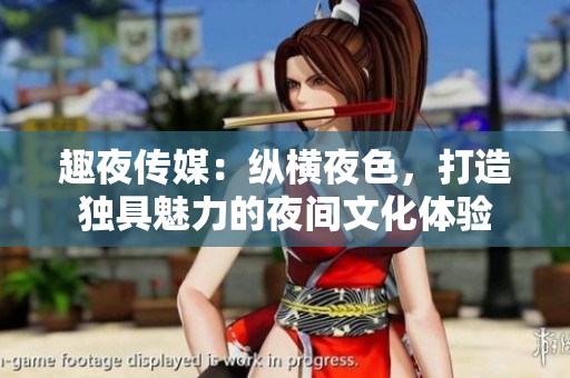 趣夜传媒：纵横夜色，打造独具魅力的夜间文化体验