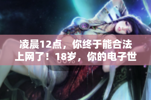 凌晨12点，你终于能合法上网了！18岁，你的电子世界开启