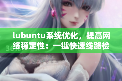 lubuntu系统优化，提高网络稳定性：一键快速线路检测