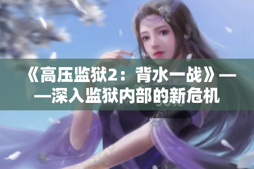 《高压监狱2：背水一战》——深入监狱内部的新危机