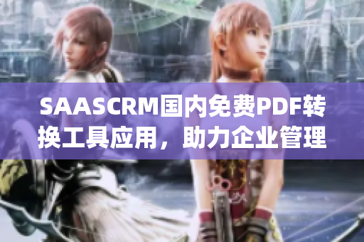 SAASCRM国内免费PDF转换工具应用，助力企业管理与效率提升(1)