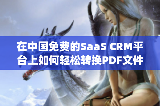 在中国免费的SaaS CRM平台上如何轻松转换PDF文件？(1)