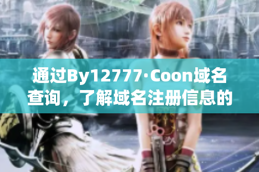 通过By12777·Coon域名查询，了解域名注册信息的方法