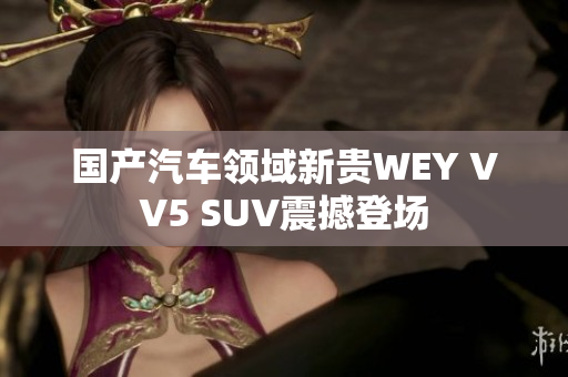 国产汽车领域新贵WEY VV5 SUV震撼登场