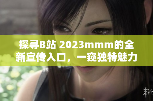 探寻B站 2023mmm的全新宣传入口，一窥独特魅力