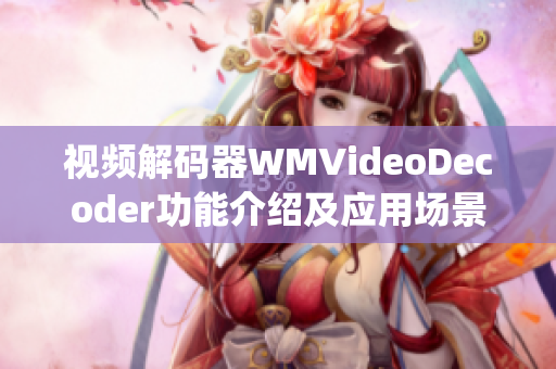 视频解码器WMVideoDecoder功能介绍及应用场景分析(1)