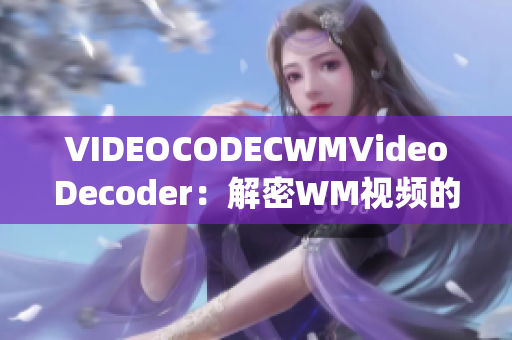 VIDEOCODECWMVideoDecoder：解密WM视频的神秘利器(1)