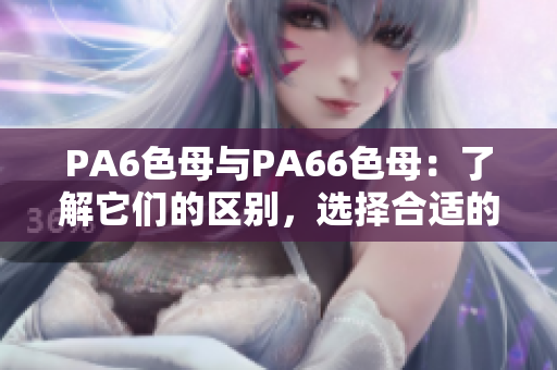 PA6色母与PA66色母：了解它们的区别，选择合适的方案