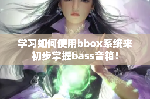 学习如何使用bbox系统来初步掌握bass音箱！