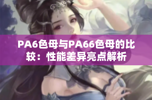 PA6色母与PA66色母的比较：性能差异亮点解析